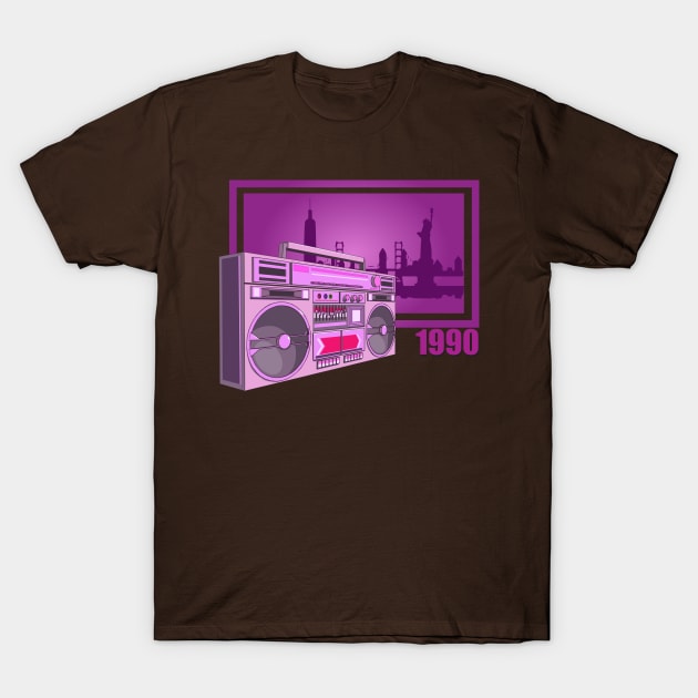 BoomBox T-Shirt by vanpaul54